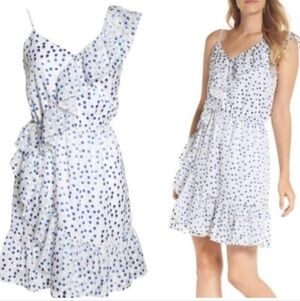 Lilly Pulitzer Women's Dress Madelina Bennet Blue Polka Dot  Size XS